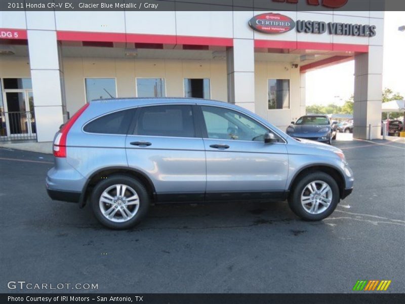 Glacier Blue Metallic / Gray 2011 Honda CR-V EX