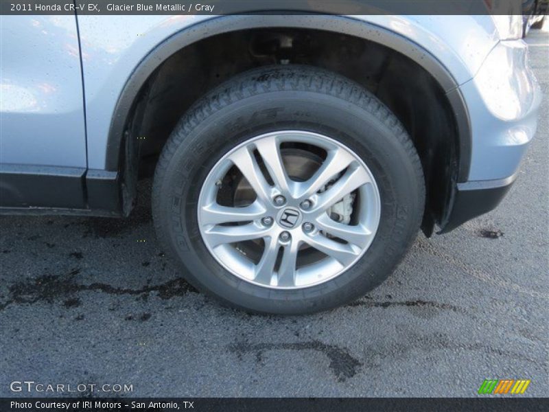 Glacier Blue Metallic / Gray 2011 Honda CR-V EX