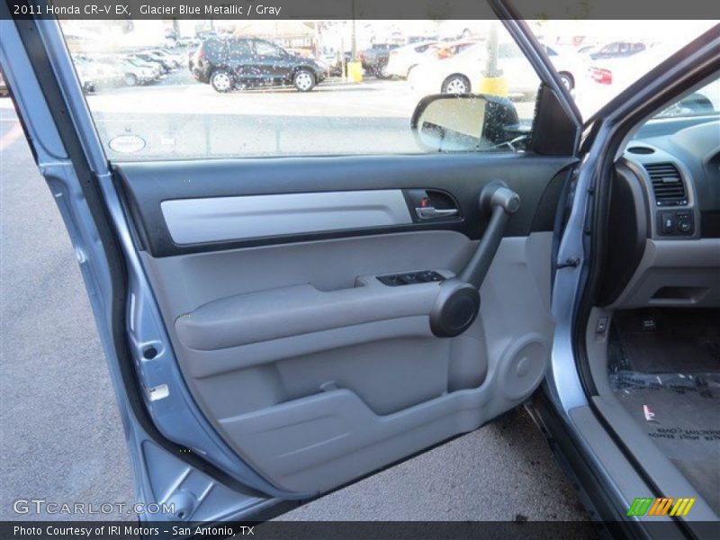 Glacier Blue Metallic / Gray 2011 Honda CR-V EX