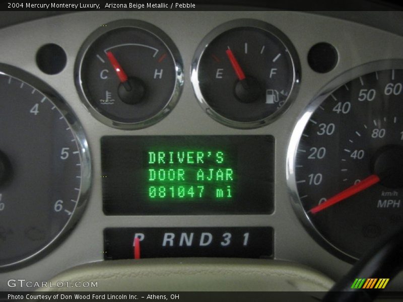 Arizona Beige Metallic / Pebble 2004 Mercury Monterey Luxury
