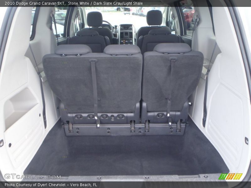 Stone White / Dark Slate Gray/Light Shale 2010 Dodge Grand Caravan SXT