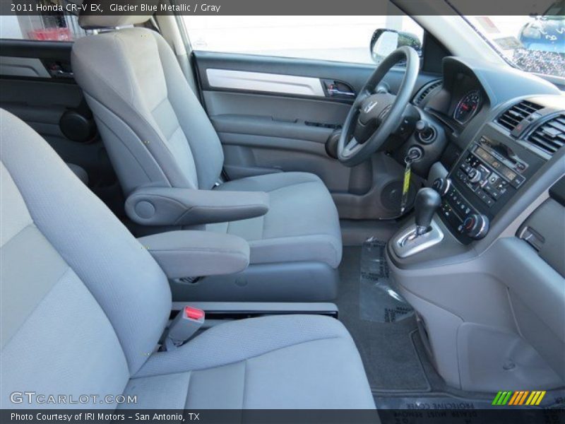 Glacier Blue Metallic / Gray 2011 Honda CR-V EX