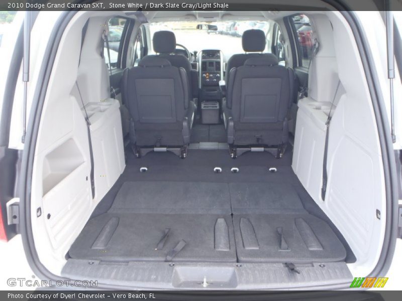 Stone White / Dark Slate Gray/Light Shale 2010 Dodge Grand Caravan SXT