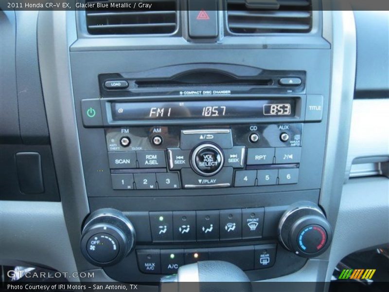 Glacier Blue Metallic / Gray 2011 Honda CR-V EX