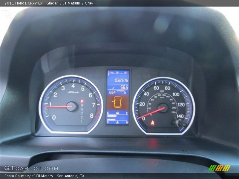 Glacier Blue Metallic / Gray 2011 Honda CR-V EX