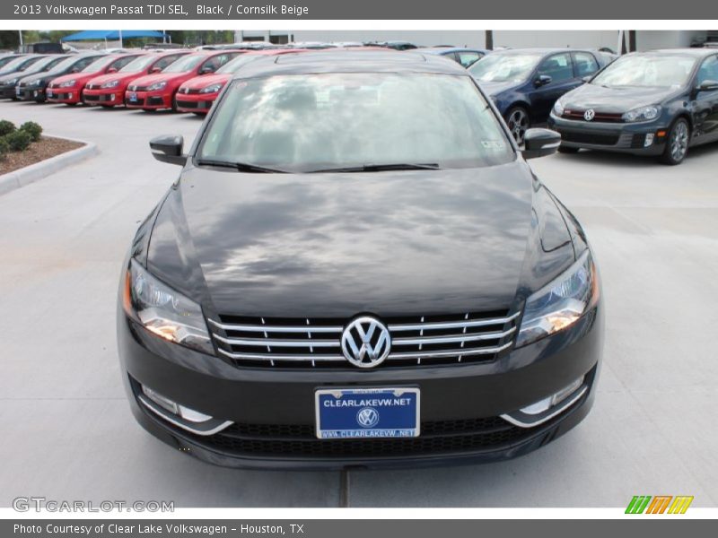 Black / Cornsilk Beige 2013 Volkswagen Passat TDI SEL