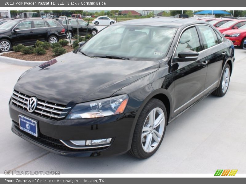 Black / Cornsilk Beige 2013 Volkswagen Passat TDI SEL