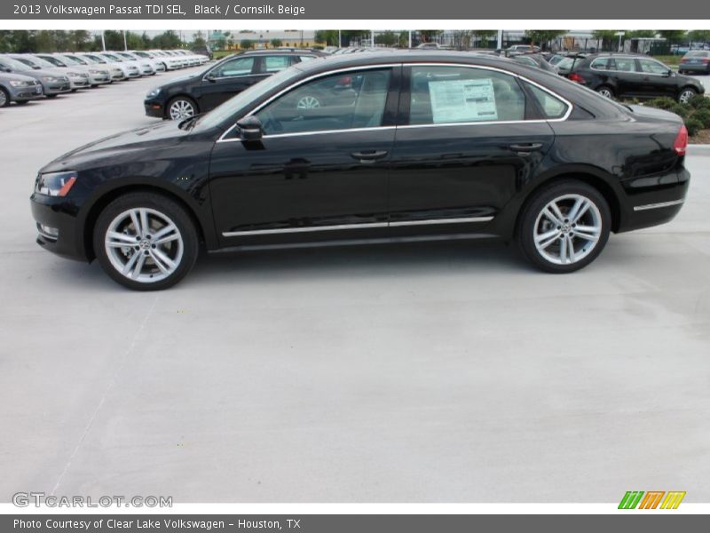 Black / Cornsilk Beige 2013 Volkswagen Passat TDI SEL