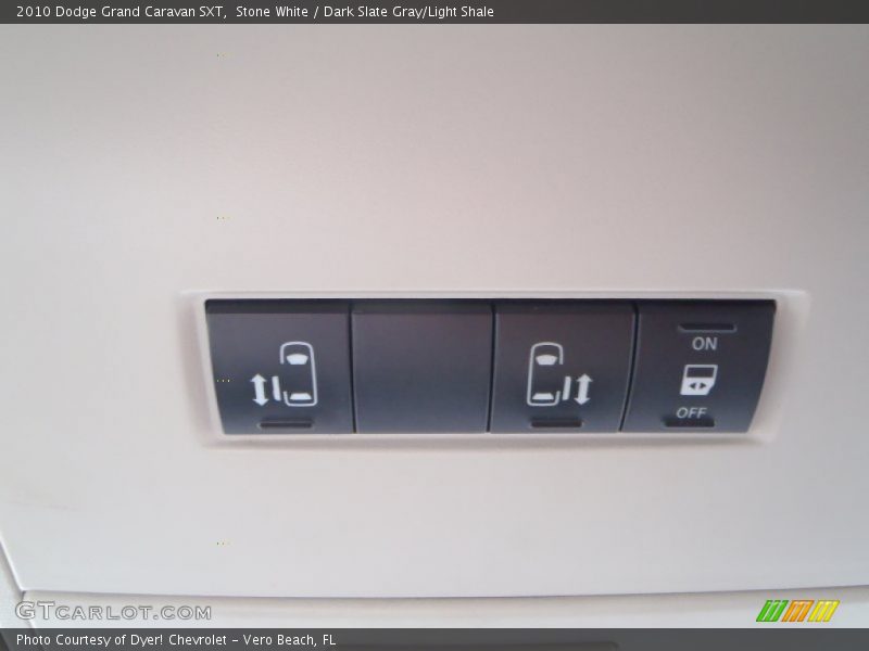 Stone White / Dark Slate Gray/Light Shale 2010 Dodge Grand Caravan SXT
