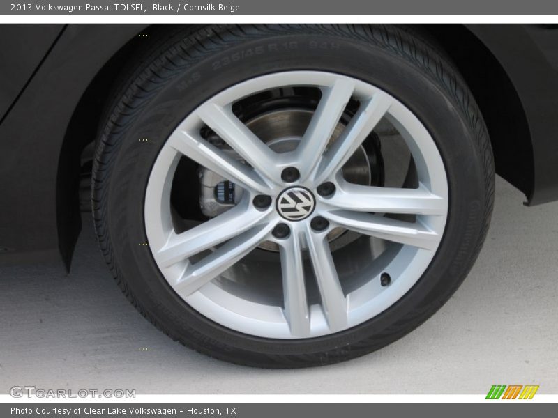 Black / Cornsilk Beige 2013 Volkswagen Passat TDI SEL