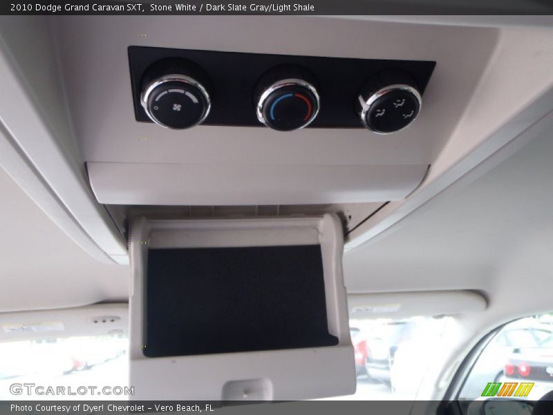 Stone White / Dark Slate Gray/Light Shale 2010 Dodge Grand Caravan SXT