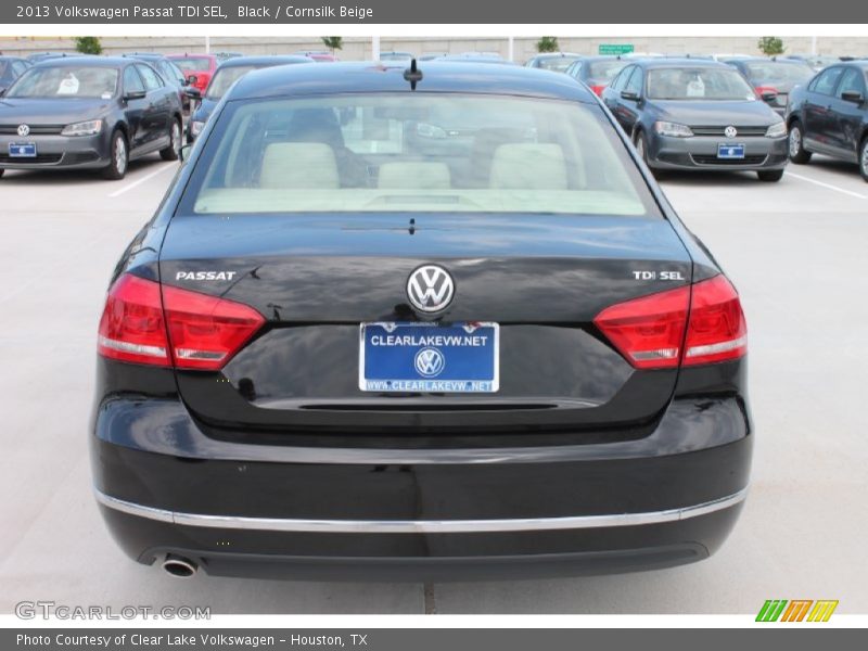 Black / Cornsilk Beige 2013 Volkswagen Passat TDI SEL