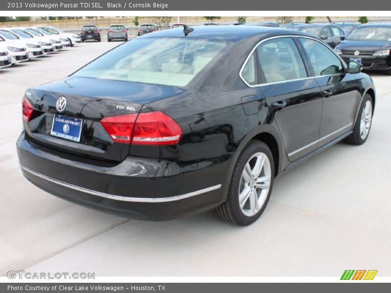 Black / Cornsilk Beige 2013 Volkswagen Passat TDI SEL