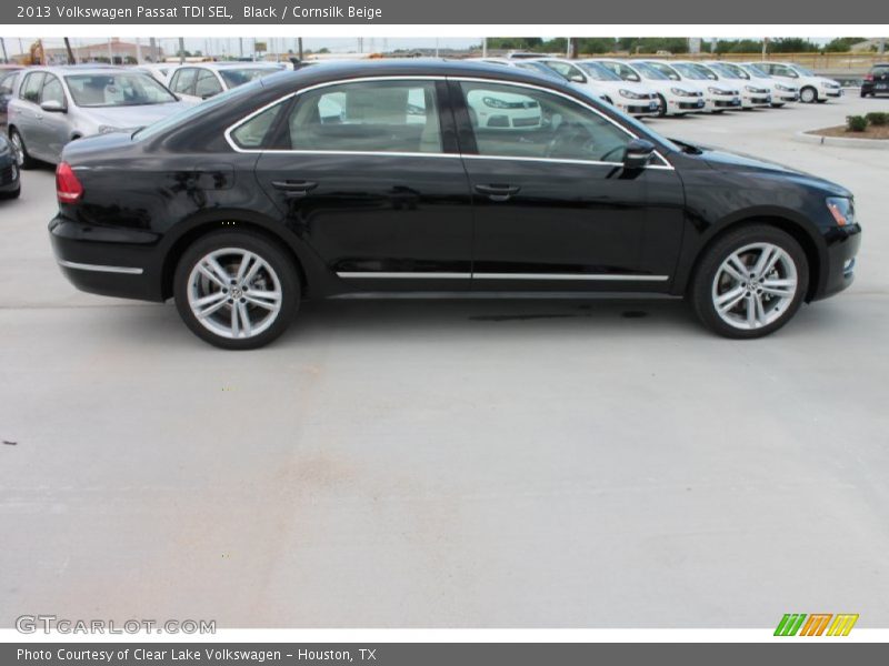 Black / Cornsilk Beige 2013 Volkswagen Passat TDI SEL