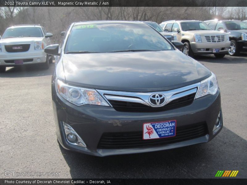 Magnetic Gray Metallic / Ash 2012 Toyota Camry XLE V6