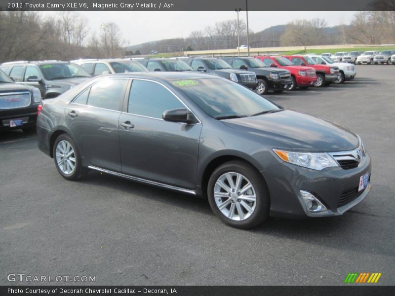 Magnetic Gray Metallic / Ash 2012 Toyota Camry XLE V6