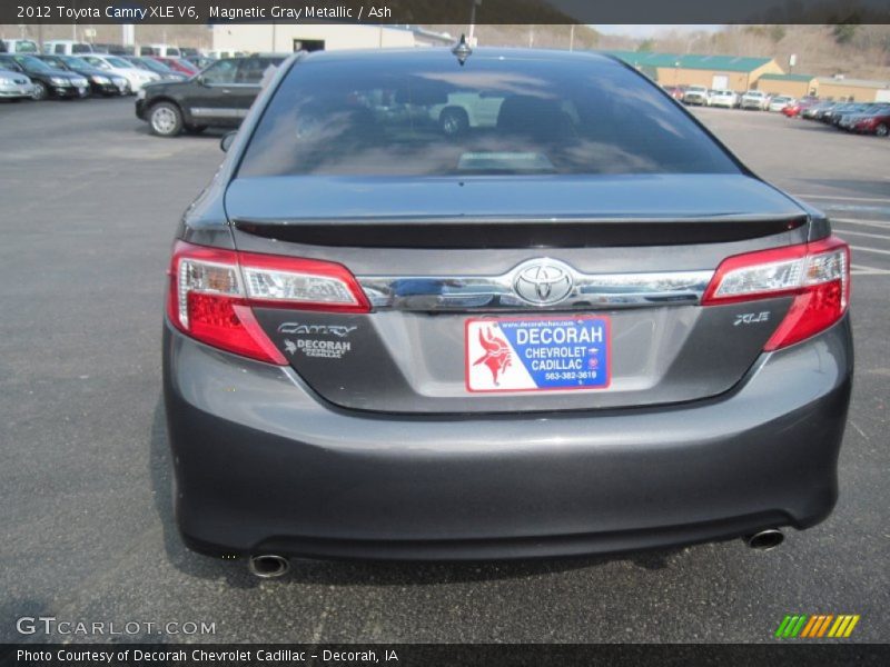 Magnetic Gray Metallic / Ash 2012 Toyota Camry XLE V6