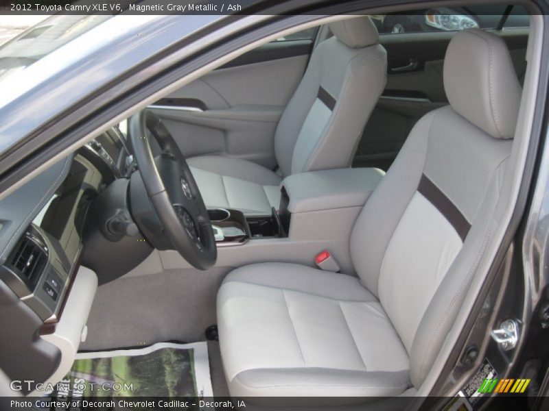 Magnetic Gray Metallic / Ash 2012 Toyota Camry XLE V6
