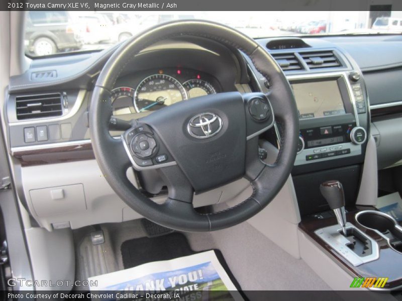 Magnetic Gray Metallic / Ash 2012 Toyota Camry XLE V6