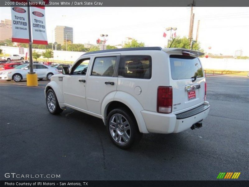 Stone White / Dark Slate Gray 2008 Dodge Nitro R/T