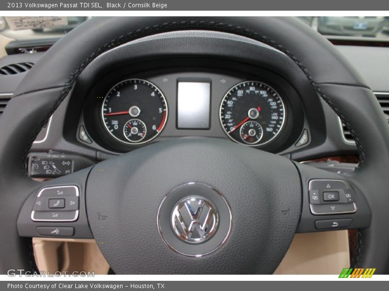 Black / Cornsilk Beige 2013 Volkswagen Passat TDI SEL