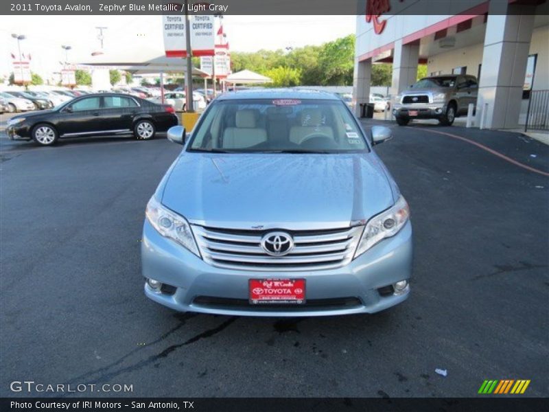 Zephyr Blue Metallic / Light Gray 2011 Toyota Avalon