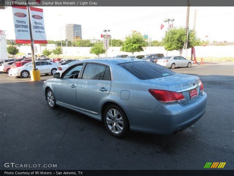 Zephyr Blue Metallic / Light Gray 2011 Toyota Avalon