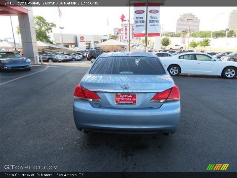 Zephyr Blue Metallic / Light Gray 2011 Toyota Avalon