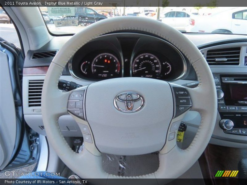 Zephyr Blue Metallic / Light Gray 2011 Toyota Avalon