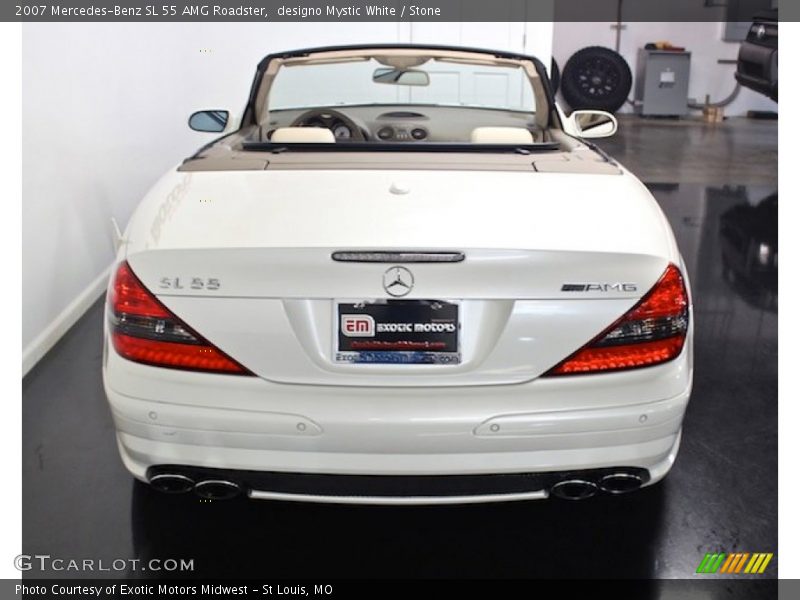 designo Mystic White / Stone 2007 Mercedes-Benz SL 55 AMG Roadster