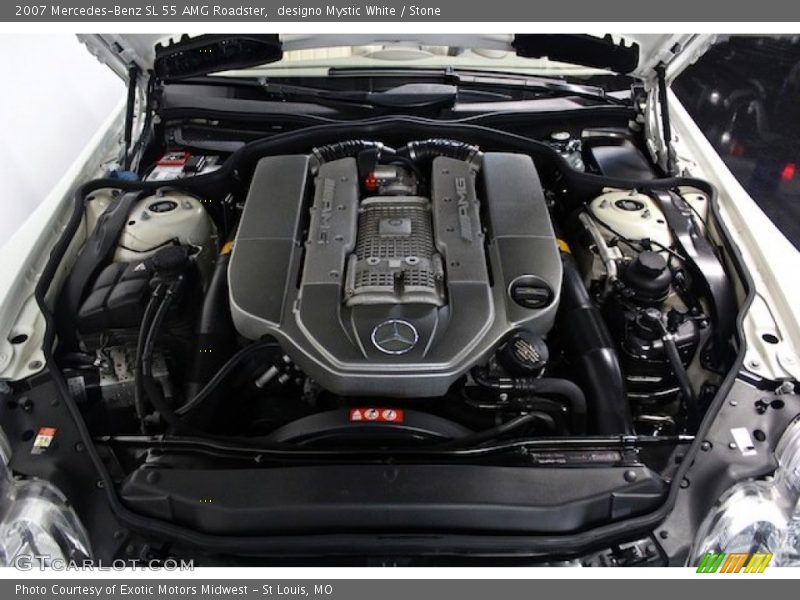  2007 SL 55 AMG Roadster Engine - 5.4 Liter AMG Supercharged SOHC 24-Valve V8