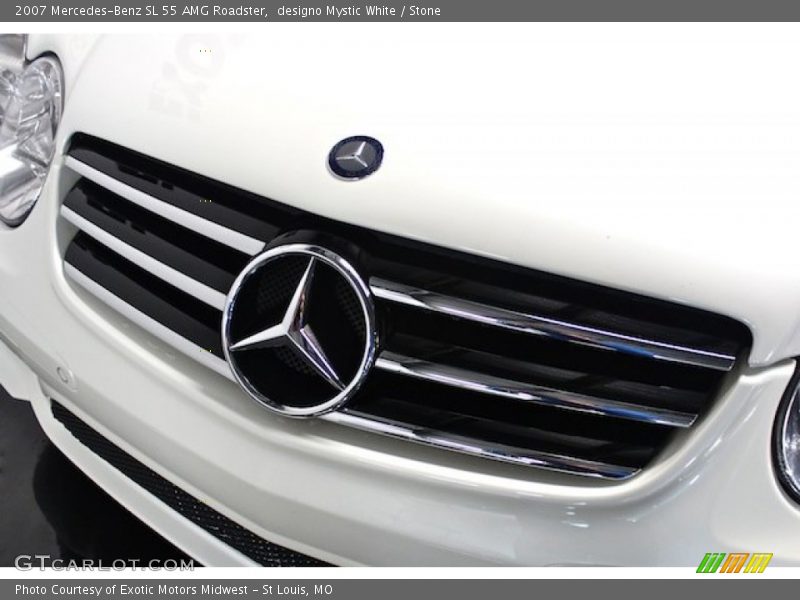 designo Mystic White / Stone 2007 Mercedes-Benz SL 55 AMG Roadster
