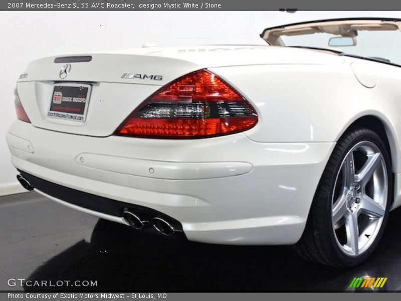 designo Mystic White / Stone 2007 Mercedes-Benz SL 55 AMG Roadster
