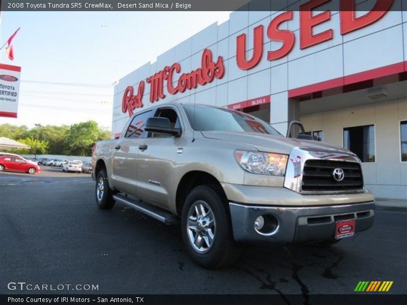 Desert Sand Mica / Beige 2008 Toyota Tundra SR5 CrewMax