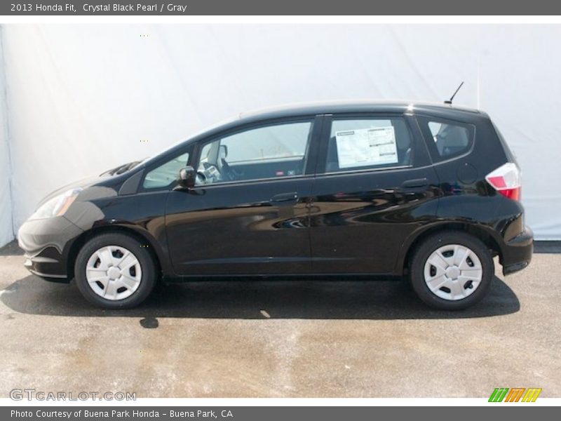 Crystal Black Pearl / Gray 2013 Honda Fit