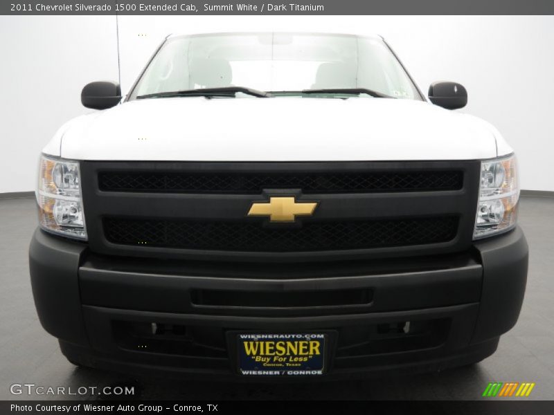 Summit White / Dark Titanium 2011 Chevrolet Silverado 1500 Extended Cab