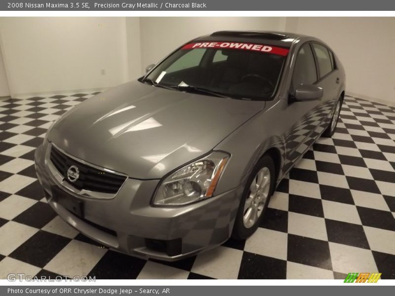 Precision Gray Metallic / Charcoal Black 2008 Nissan Maxima 3.5 SE