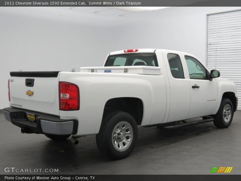 Summit White / Dark Titanium 2011 Chevrolet Silverado 1500 Extended Cab