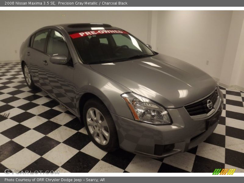 Precision Gray Metallic / Charcoal Black 2008 Nissan Maxima 3.5 SE