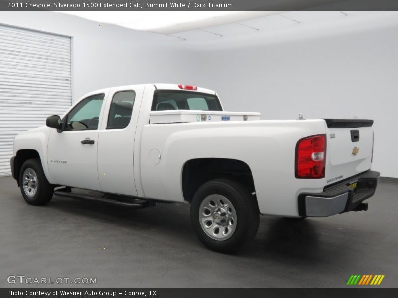 Summit White / Dark Titanium 2011 Chevrolet Silverado 1500 Extended Cab
