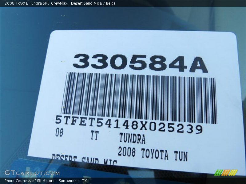 Desert Sand Mica / Beige 2008 Toyota Tundra SR5 CrewMax