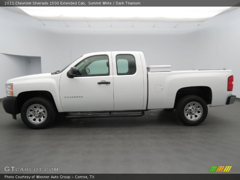 Summit White / Dark Titanium 2011 Chevrolet Silverado 1500 Extended Cab