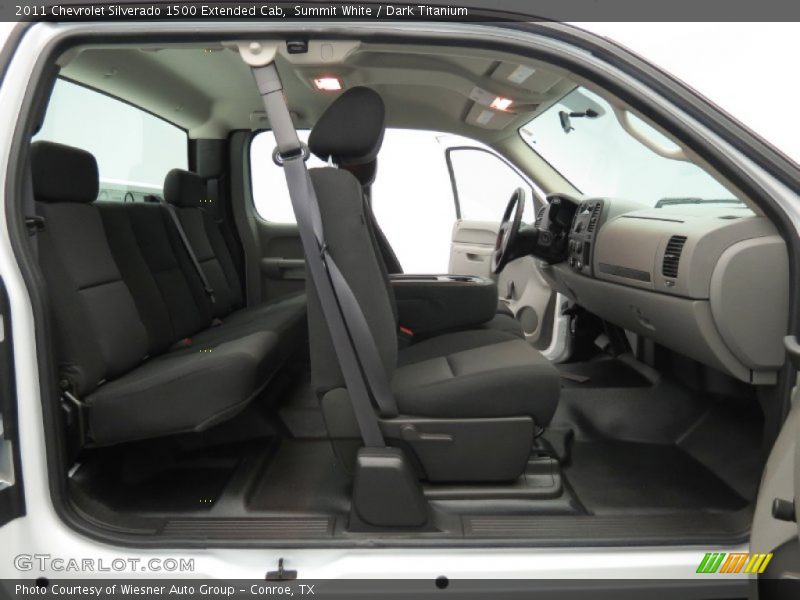 Summit White / Dark Titanium 2011 Chevrolet Silverado 1500 Extended Cab