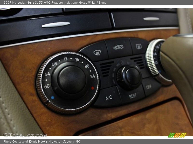 Controls of 2007 SL 55 AMG Roadster