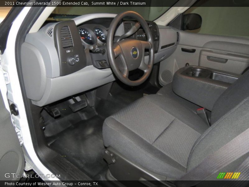 Summit White / Dark Titanium 2011 Chevrolet Silverado 1500 Extended Cab