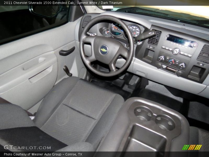 Summit White / Dark Titanium 2011 Chevrolet Silverado 1500 Extended Cab