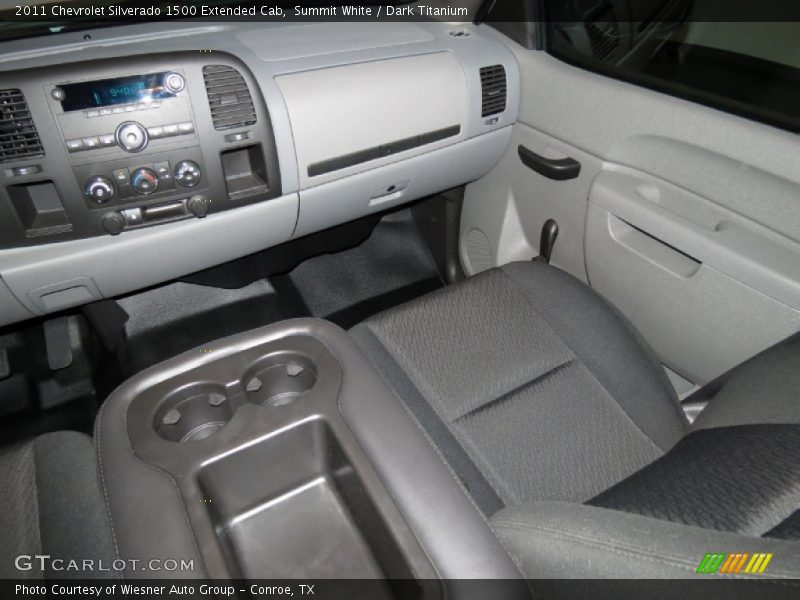 Summit White / Dark Titanium 2011 Chevrolet Silverado 1500 Extended Cab