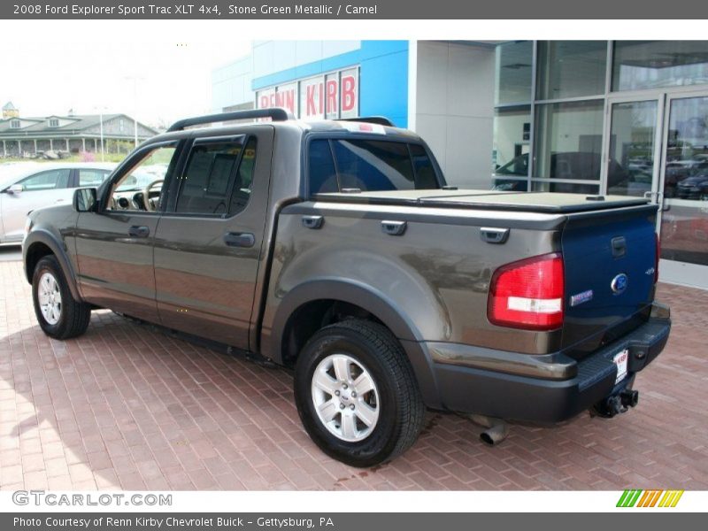 Stone Green Metallic / Camel 2008 Ford Explorer Sport Trac XLT 4x4