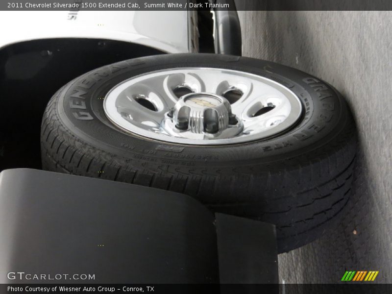 Summit White / Dark Titanium 2011 Chevrolet Silverado 1500 Extended Cab