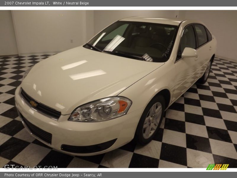 White / Neutral Beige 2007 Chevrolet Impala LT